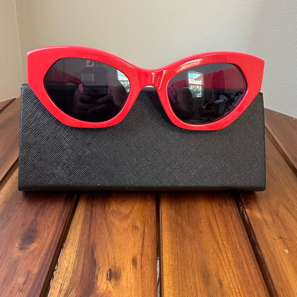 Kenzo Red Sunglasses Bold Design Fashionable